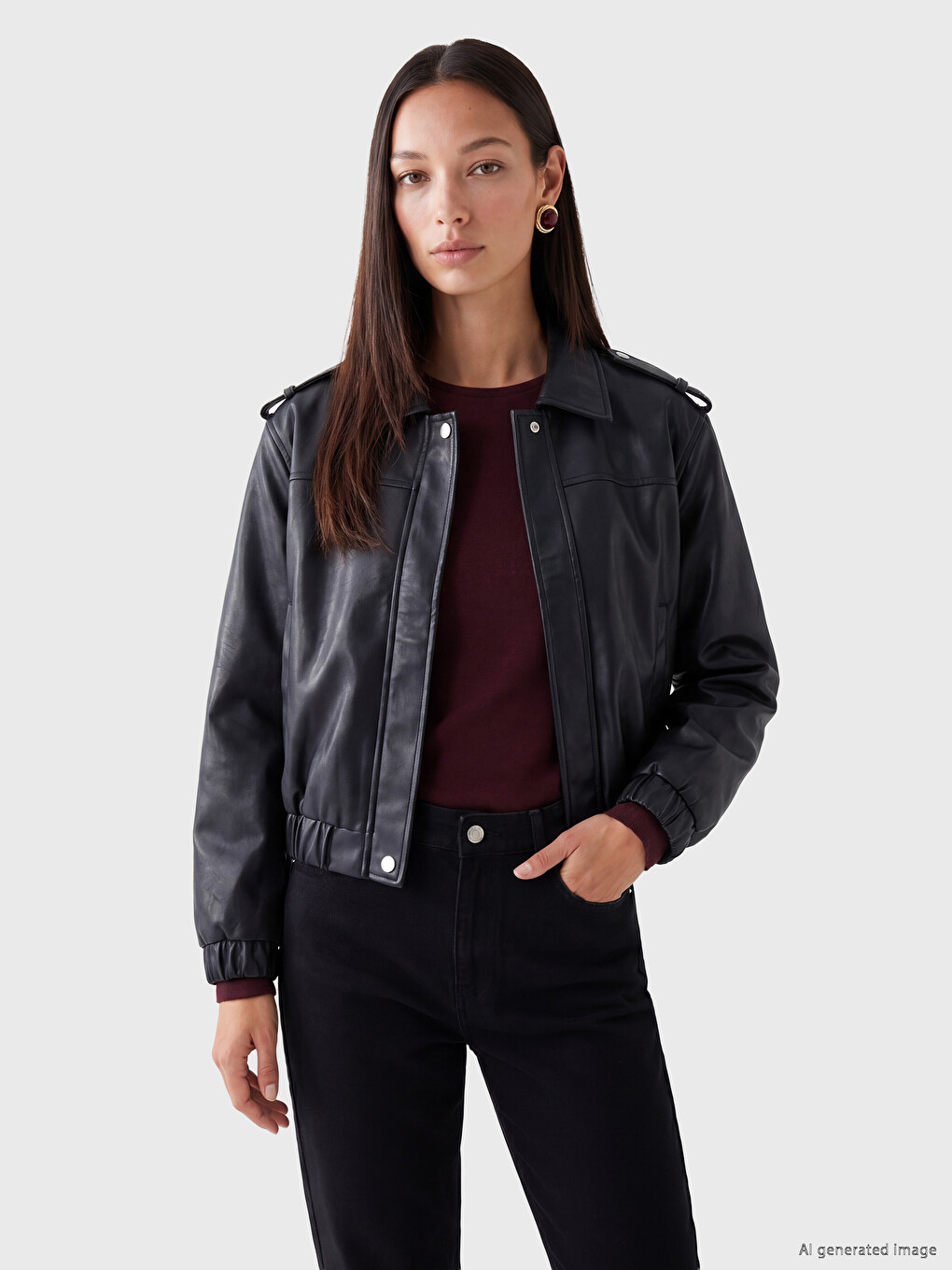  Shirt Collar Women's Coat