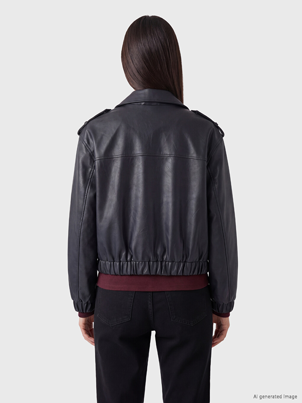 Shirt Collar Women's Coat-4