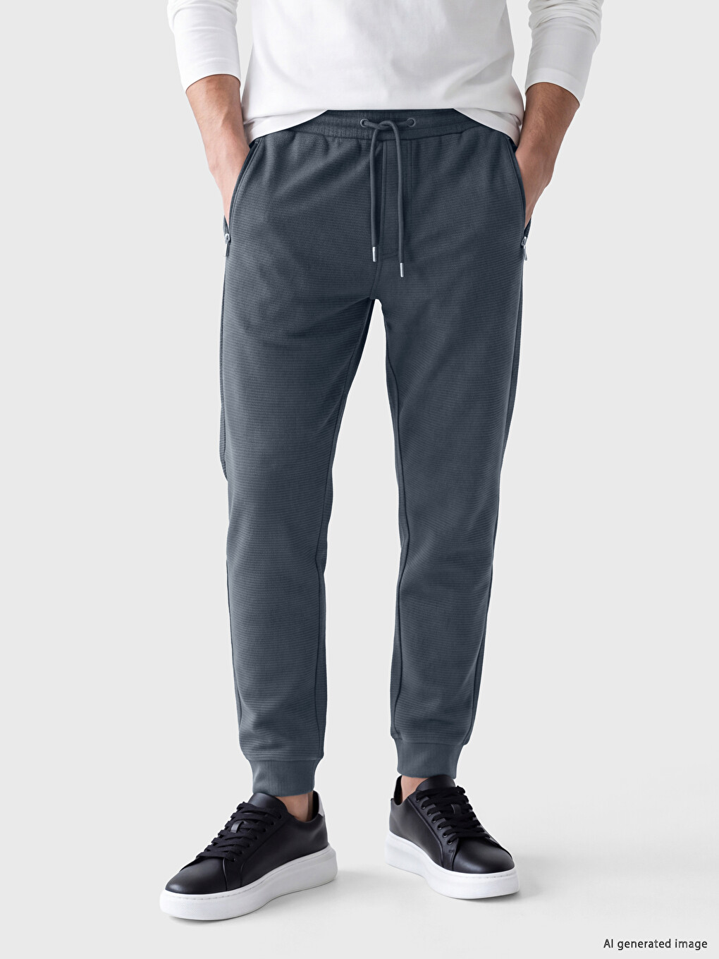 Man Grey Sweatpants-1