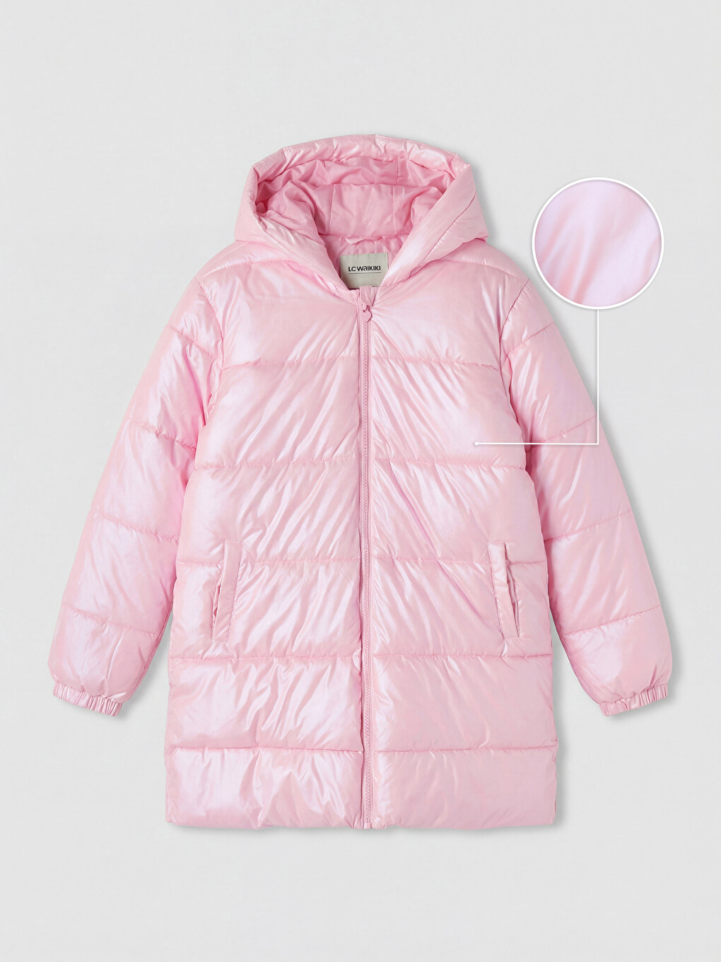 Pallto Puffer Me Kapuç Për Vajza