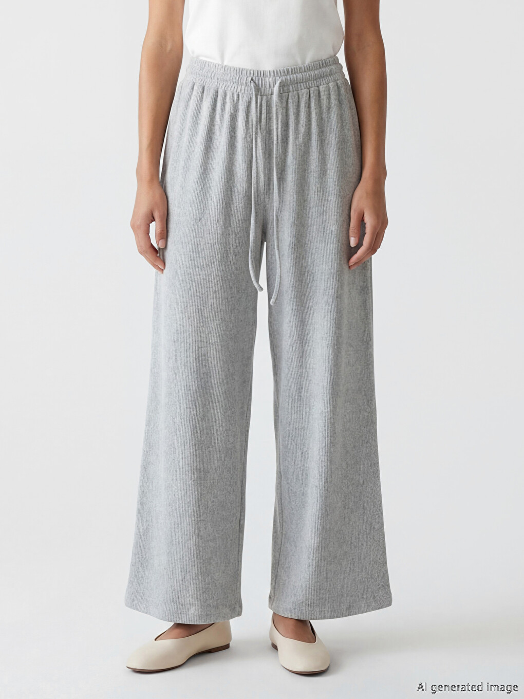 Wide Leg Women's Sweatpants-1