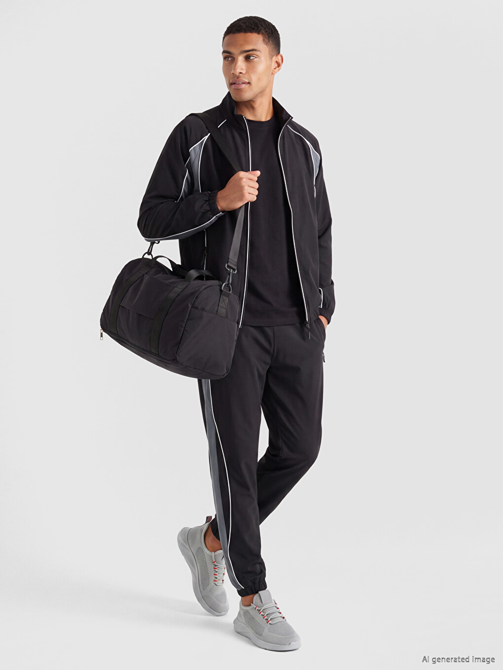 Pantalon De Survêtement Jogger Homme Coupe Décontractée-1