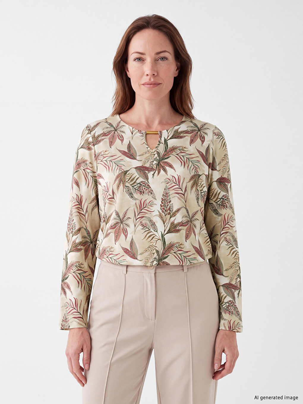 Crew Neck Printed Women's T-shirt