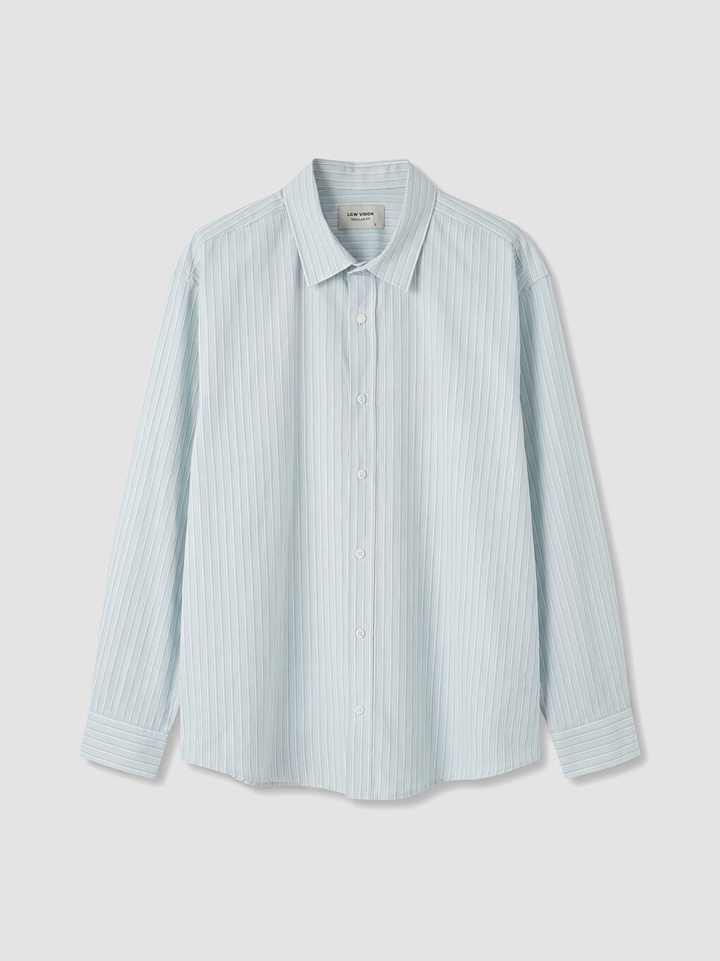 Regular Fit Striped Dobby Men's Shirt-3