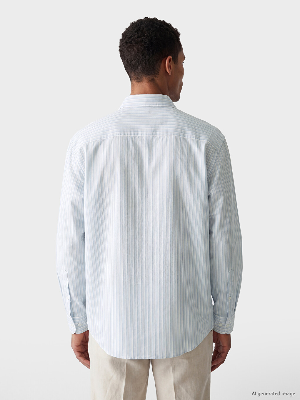 Regular Fit Striped Dobby Men's Shirt-2
