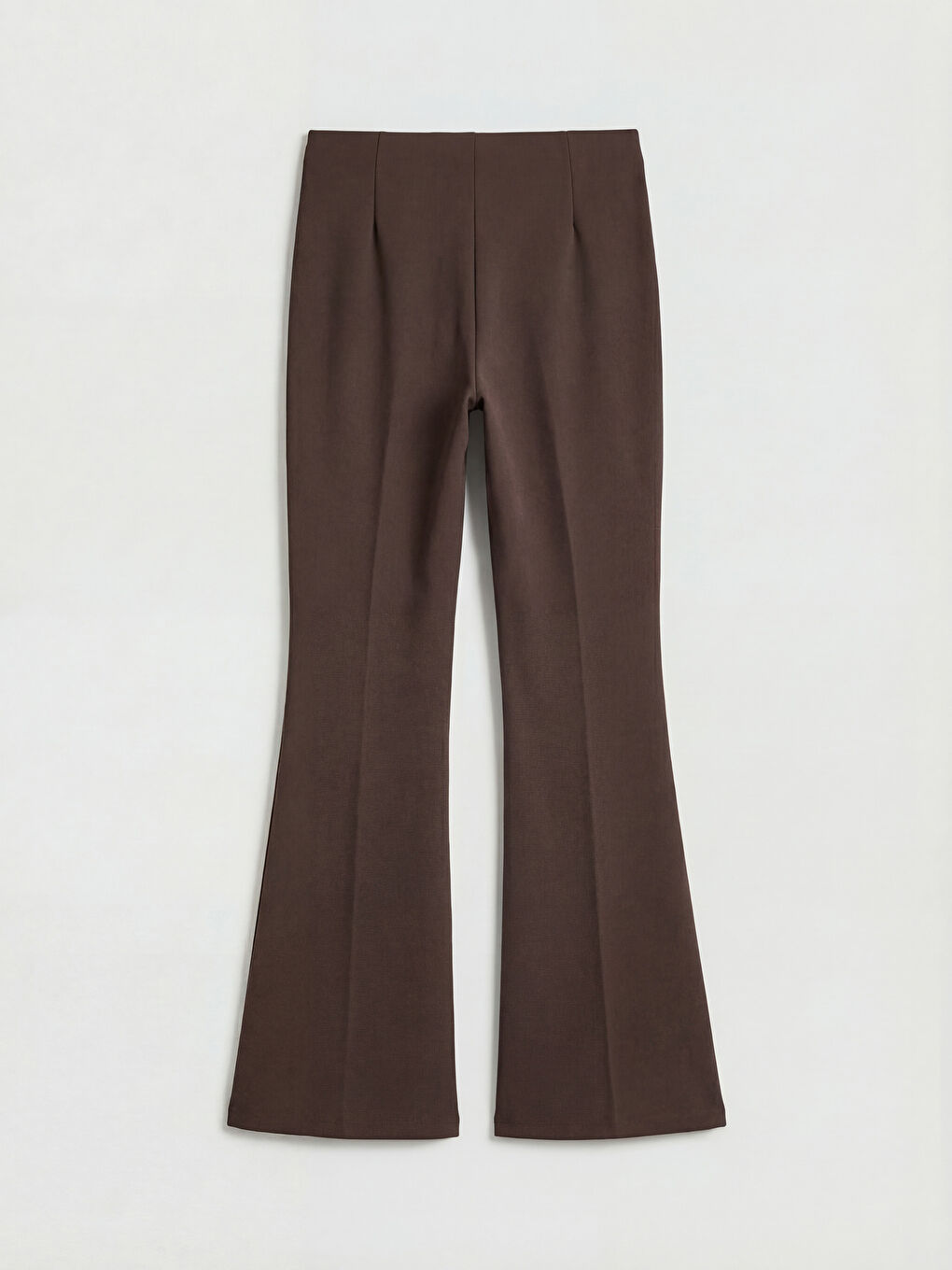 Pantalon Évasé Taille Haute Femme-1