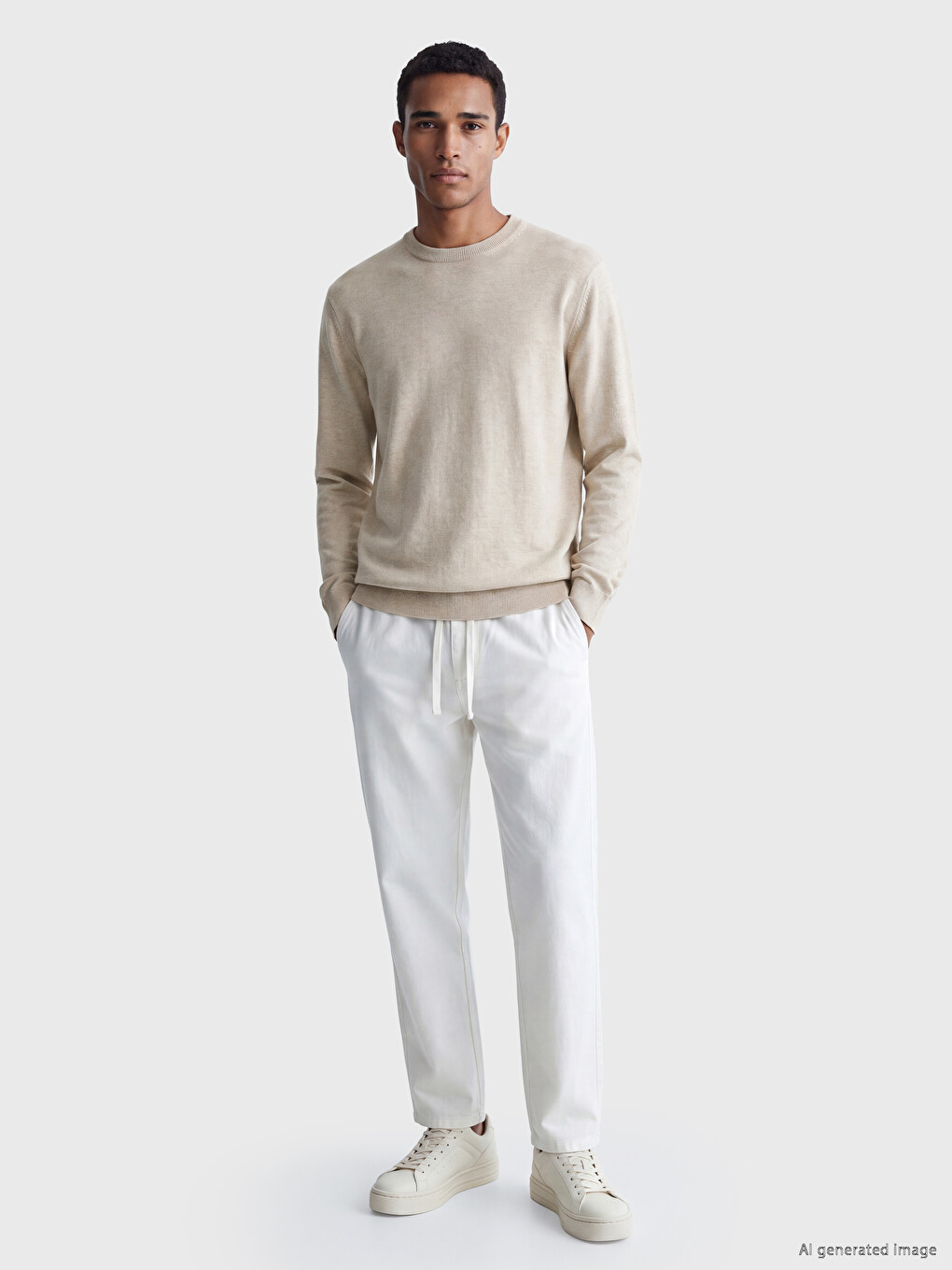 Crew Neck Men's Knitwear Sweater-1