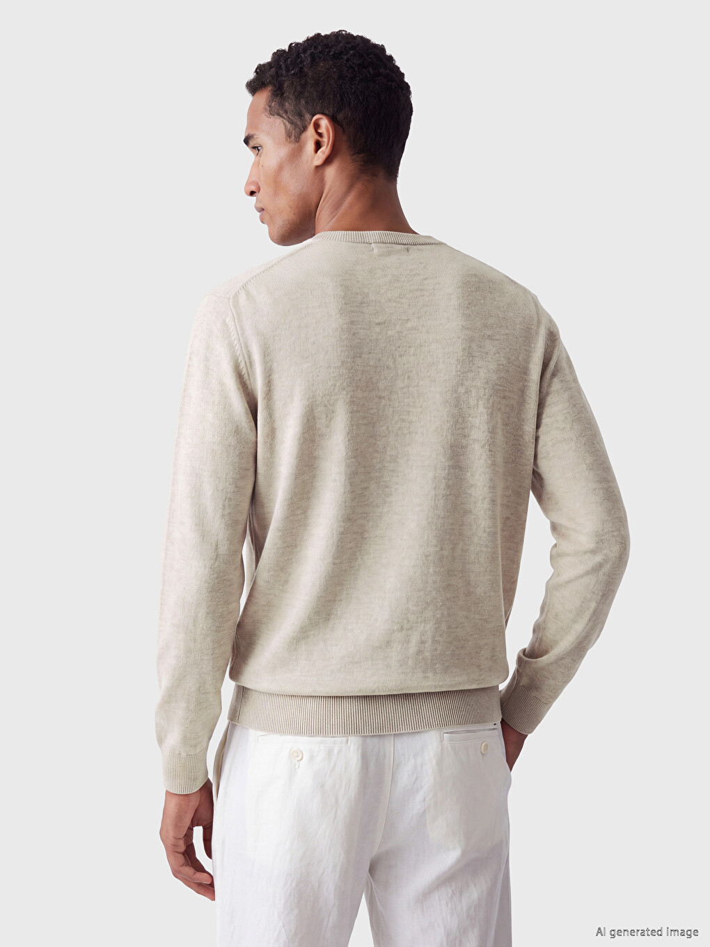 Crew Neck Men's Knitwear Sweater-2