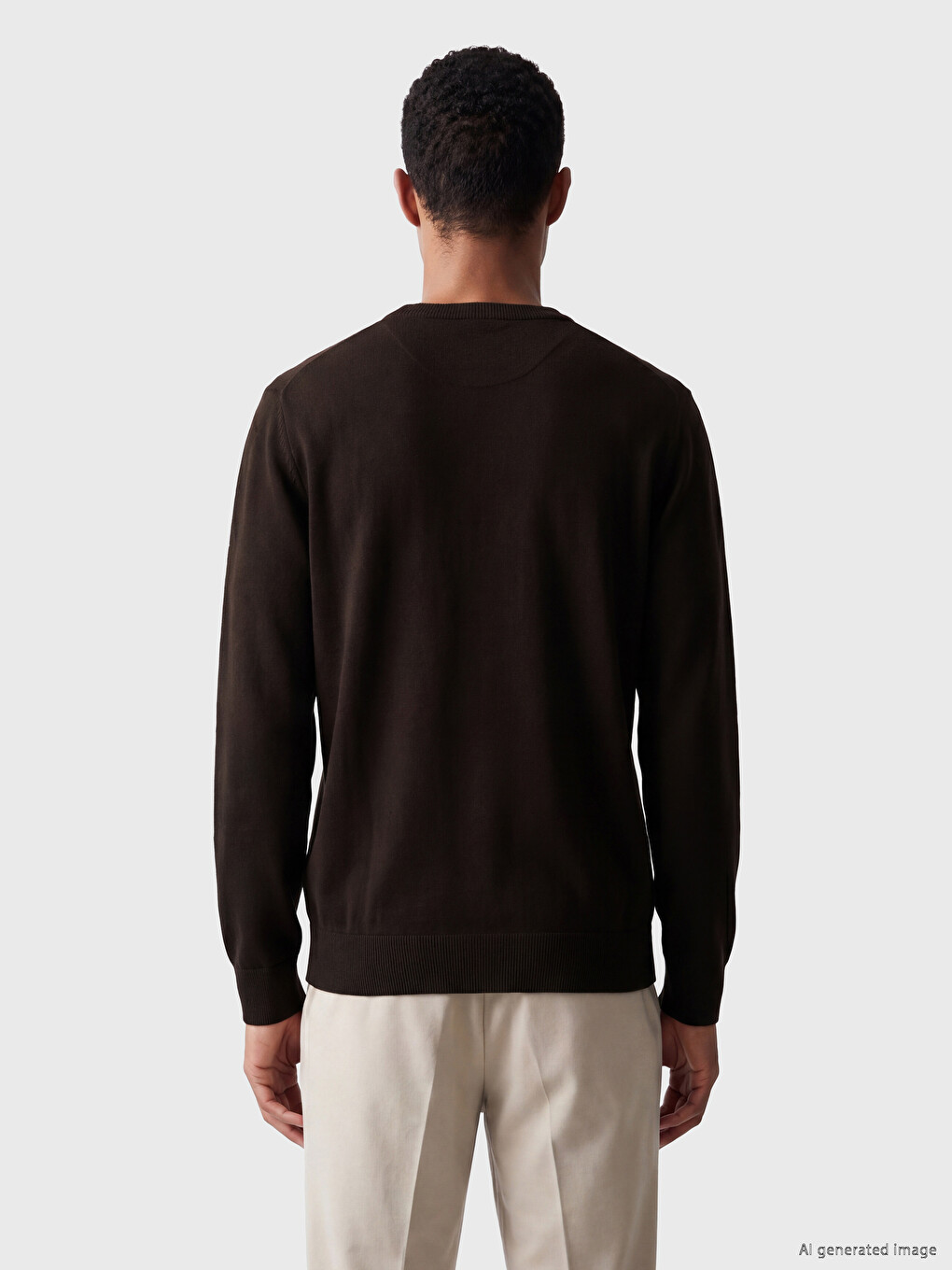 Crew Neck Men's Knitwear Sweater-3