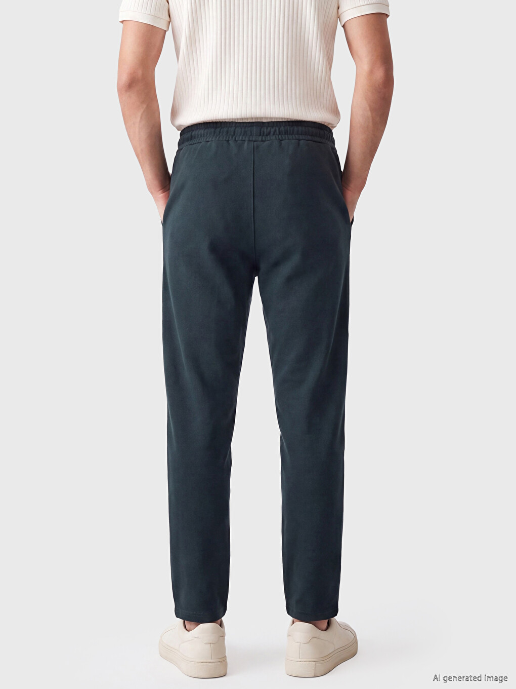 Man Petrol Sweatpants-2
