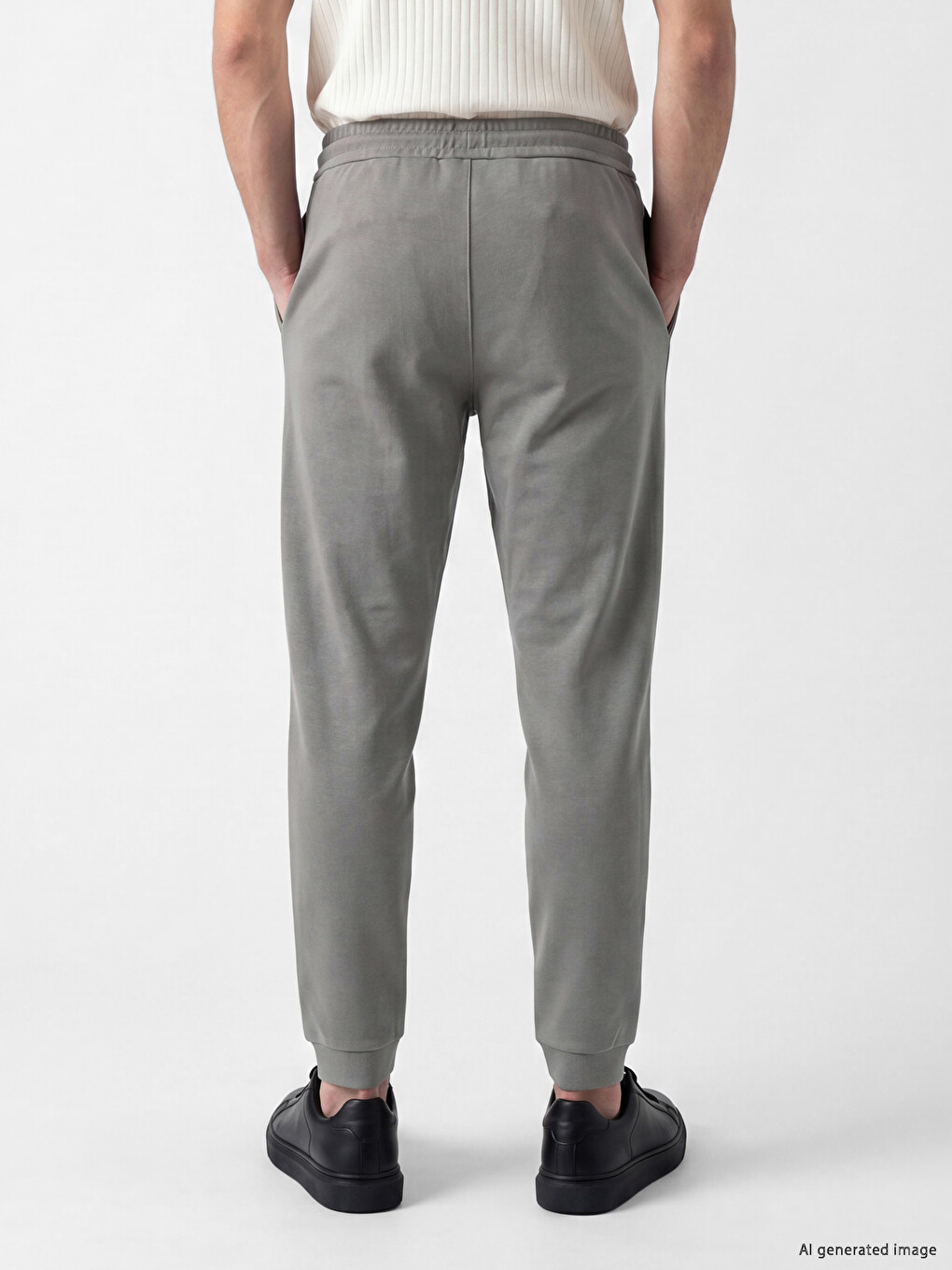 Man Grey Jogger Sweatpants-2