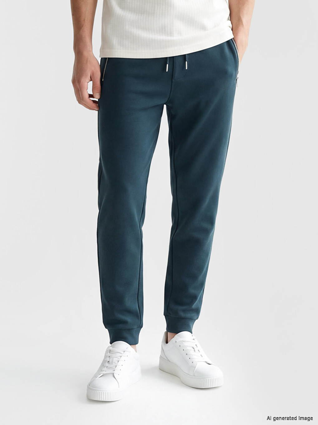 Man Petrol Jogger Sweatpants-1