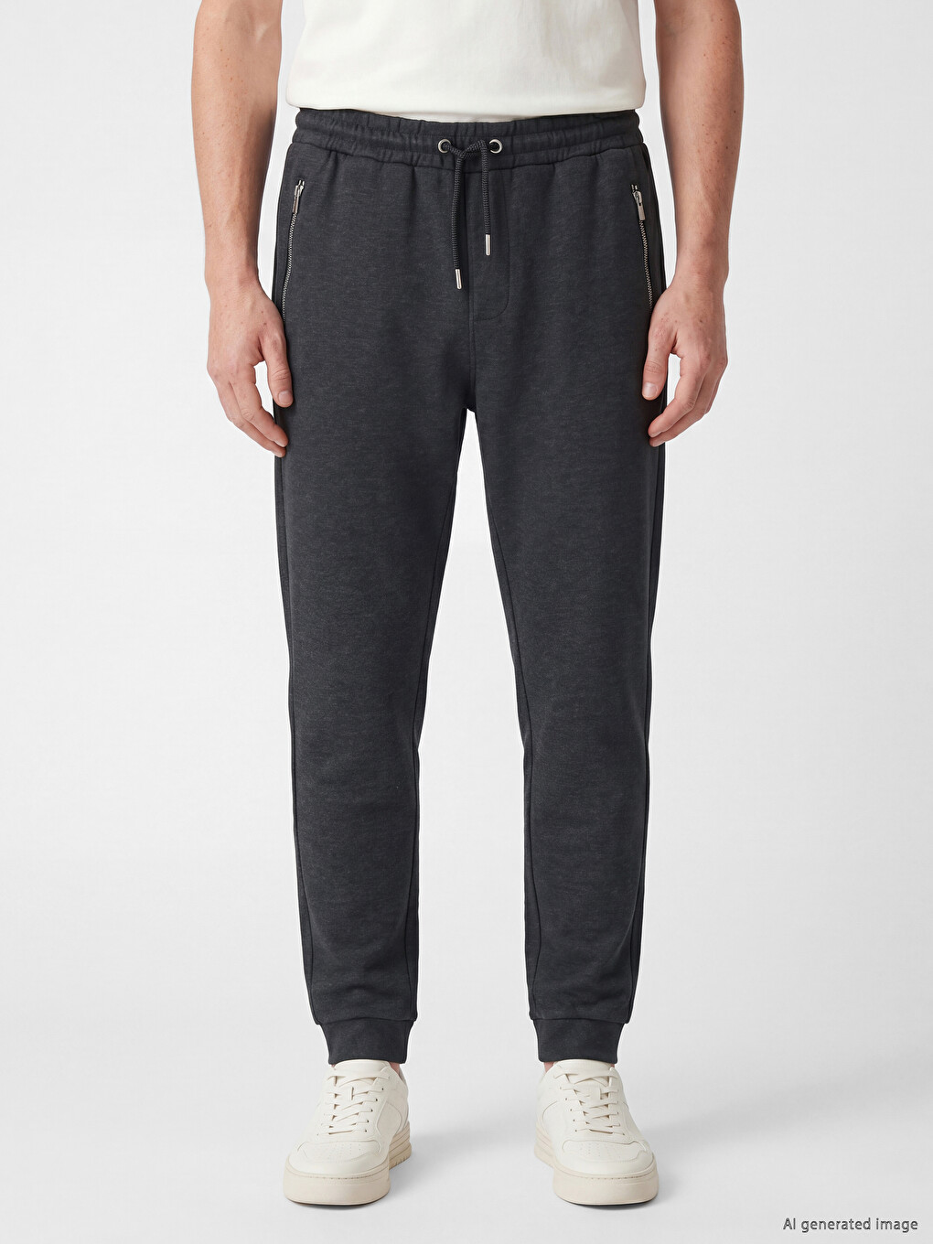 Man Anthracite Jogger Sweatpants-1