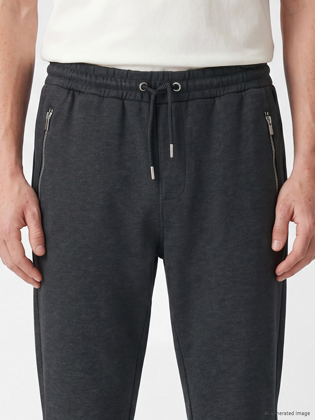 Man Anthracite Jogger Sweatpants-2