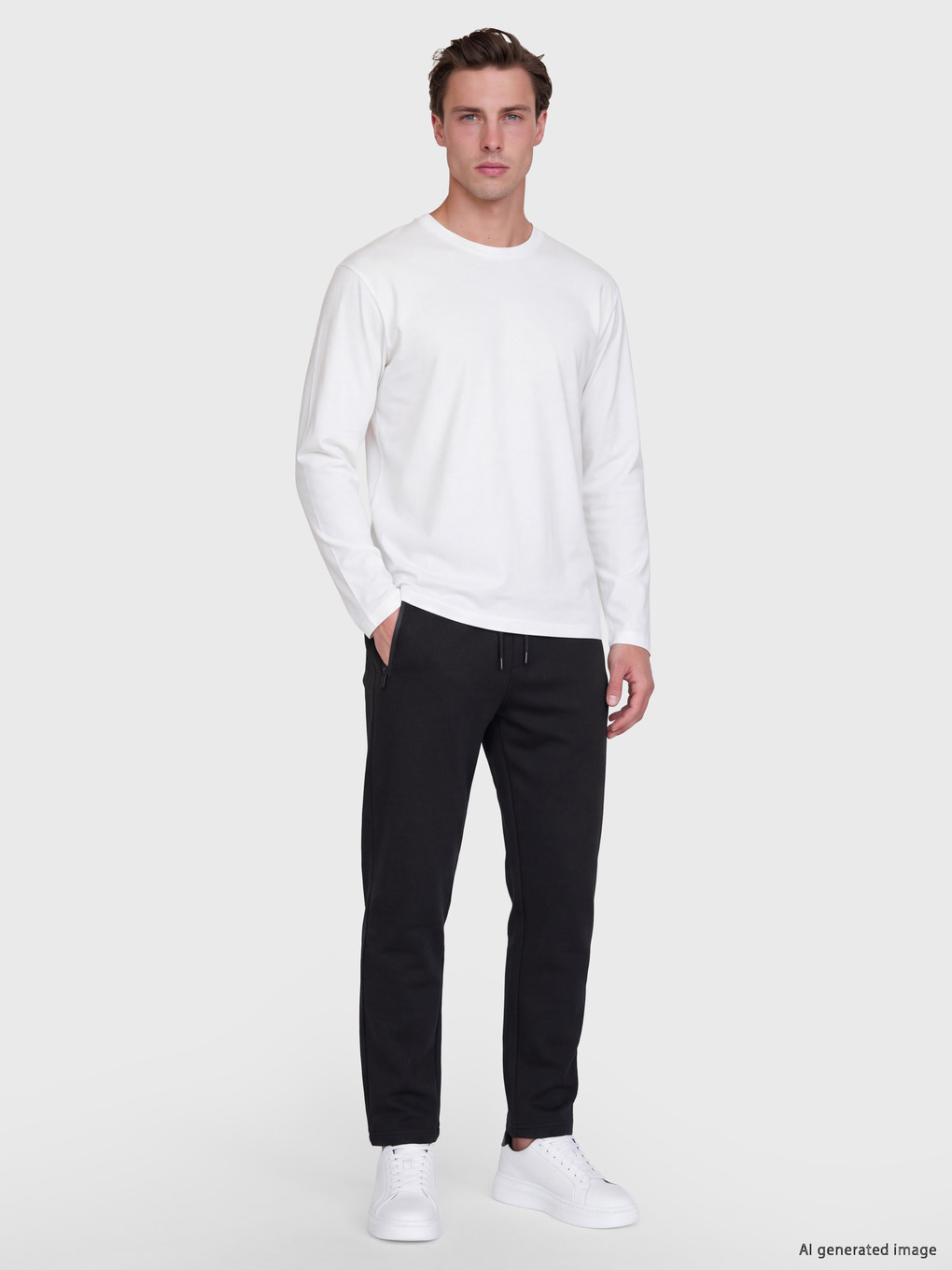 Siyah Regular Fit Erkek Eşofman Altı