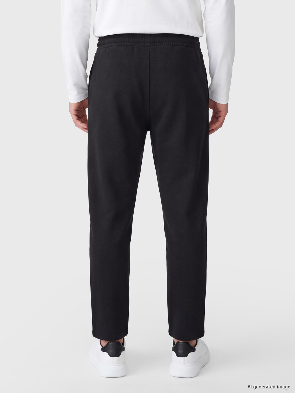 Siyah Regular Fit Erkek Eşofman Altı-3