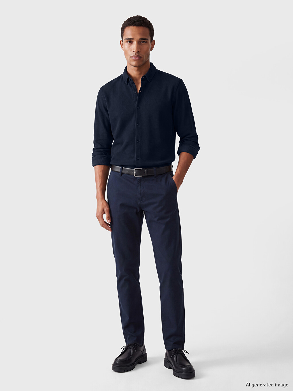 Slim Fit Textured Men's Shirt-1