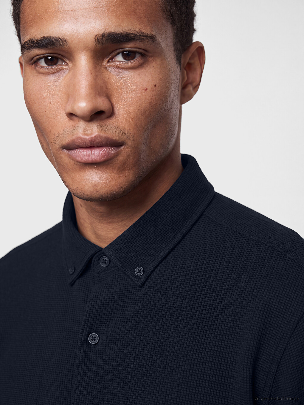 Slim Fit Textured Men's Shirt-2