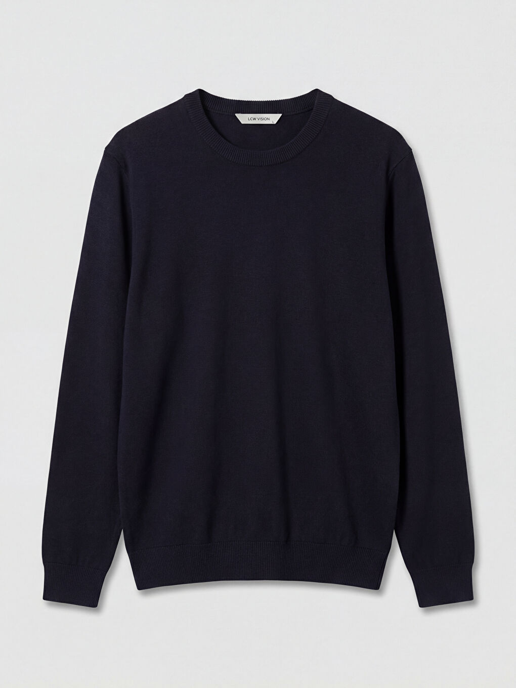 Lacivert Bisiklet Yaka Erkek Triko Kazak-4