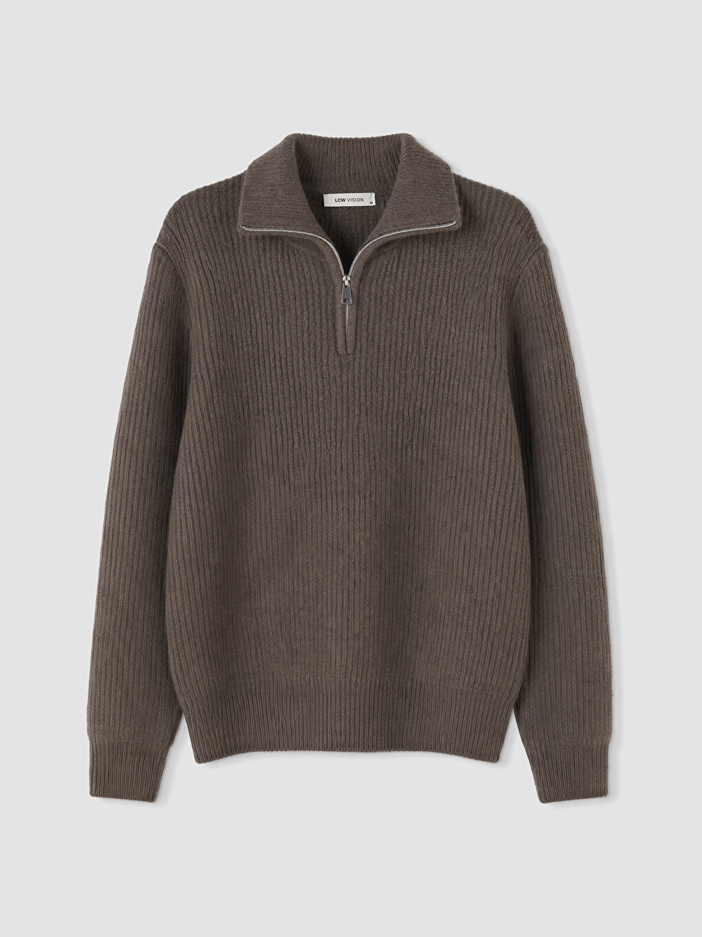 Half Zippered Men's Knitwear Sweater-4