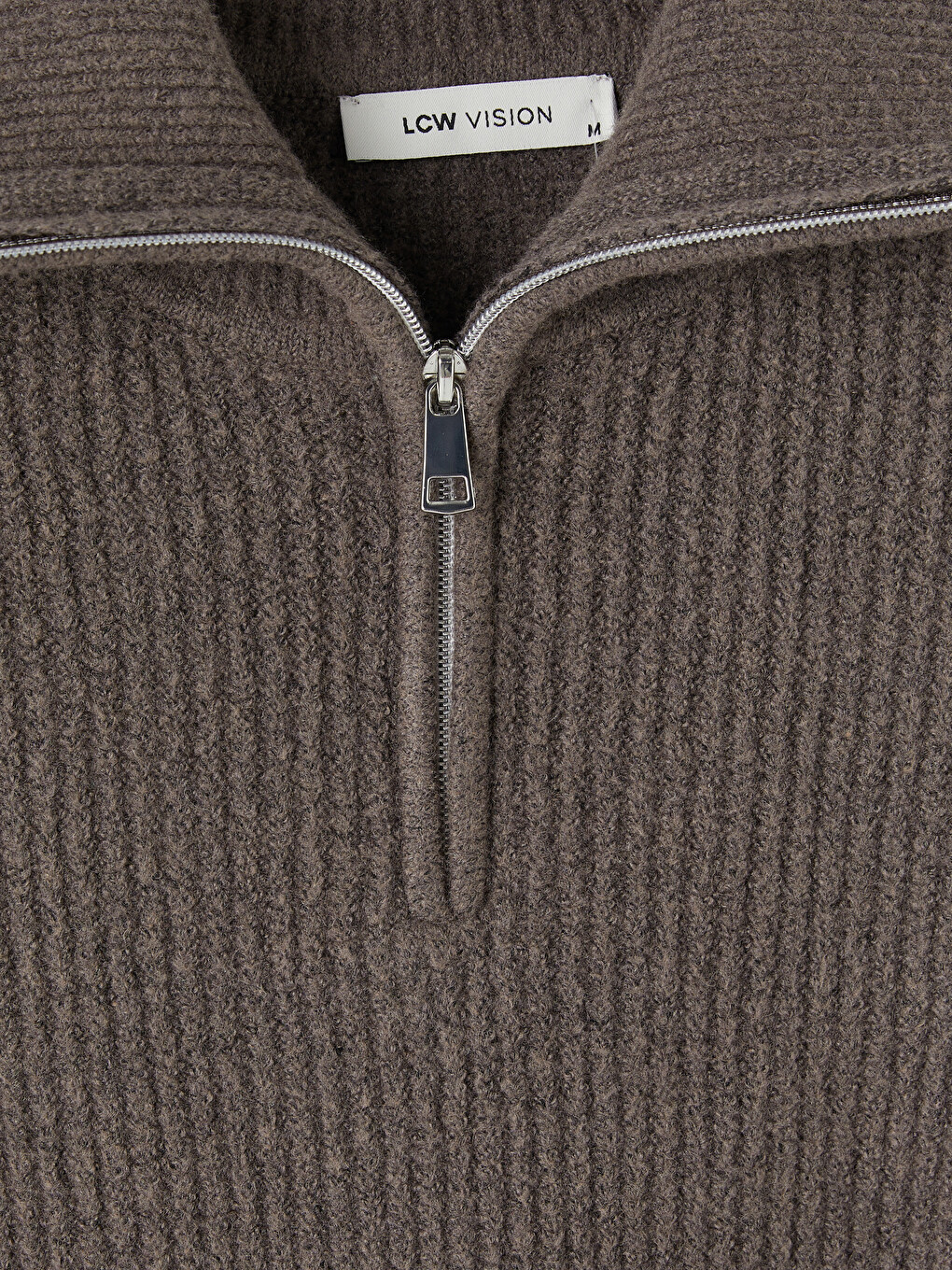 Half Zippered Men's Knitwear Sweater-5