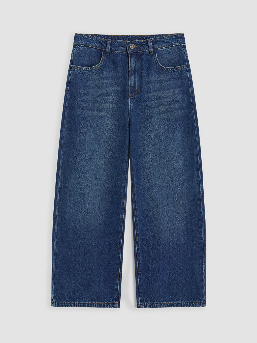 İndigo Baggy Fit Erkek Çocuk Jean Pantolon