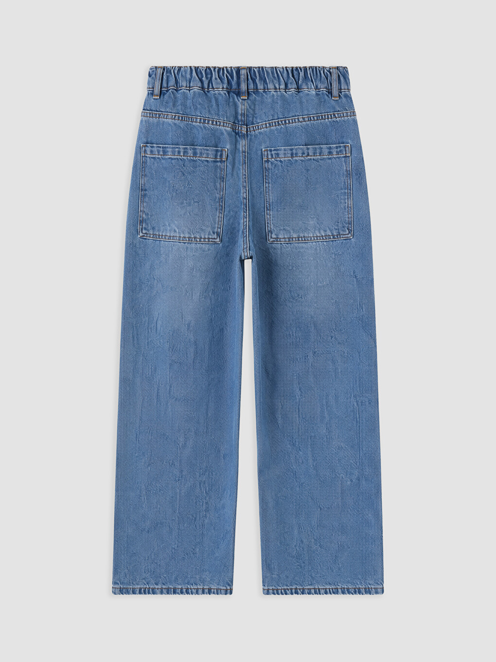 İndigo Baggy Fit Erkek Çocuk Jean Pantolon-1