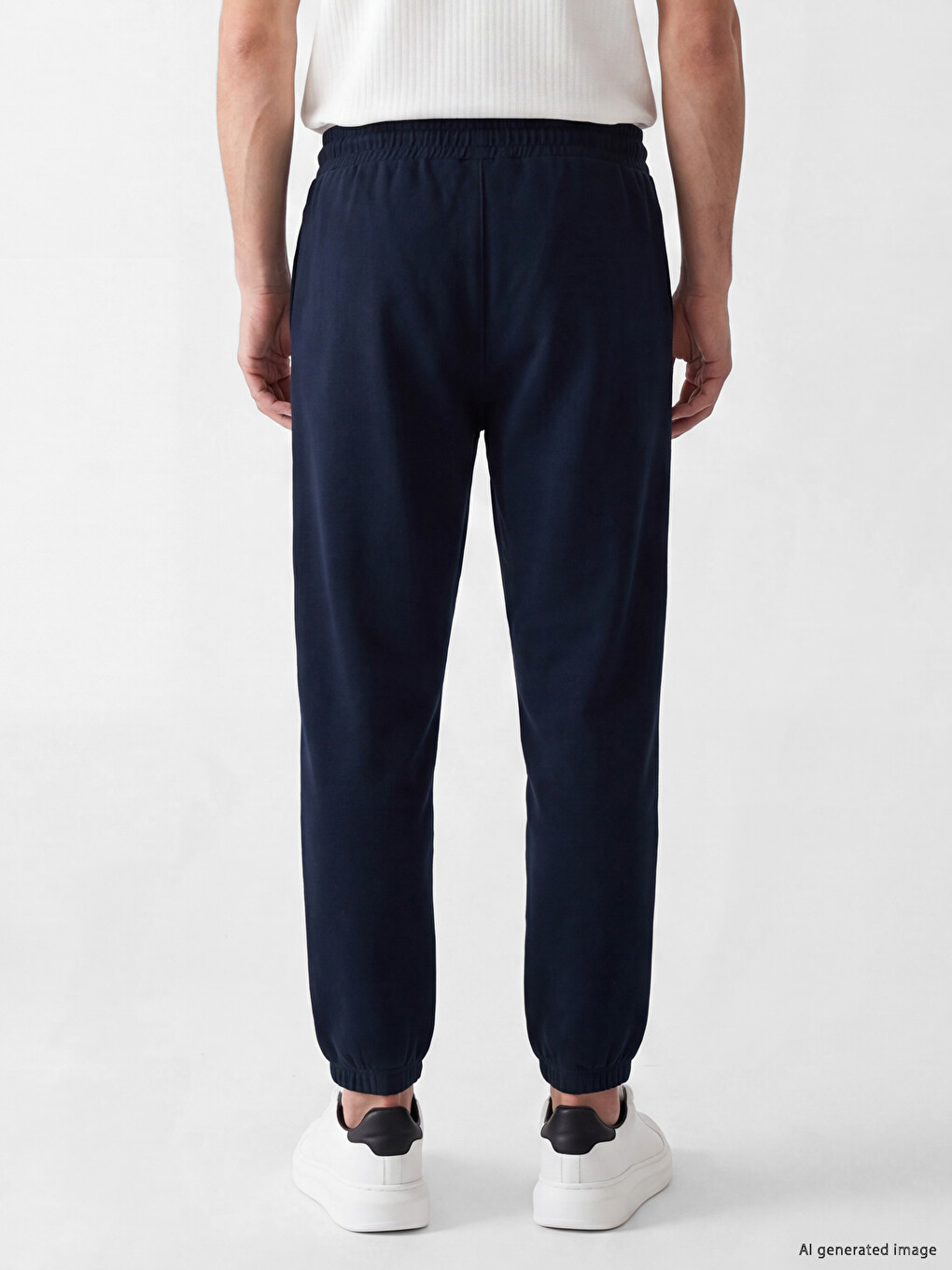 Mashkull Blu Pantallona Sportive Jogger-2