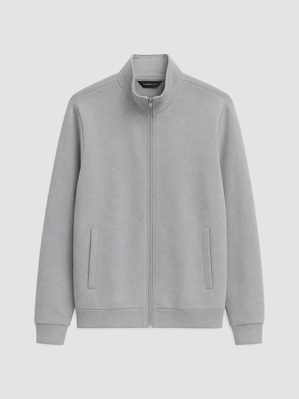 Mock Neck Men's Zip-up Sweatshirt