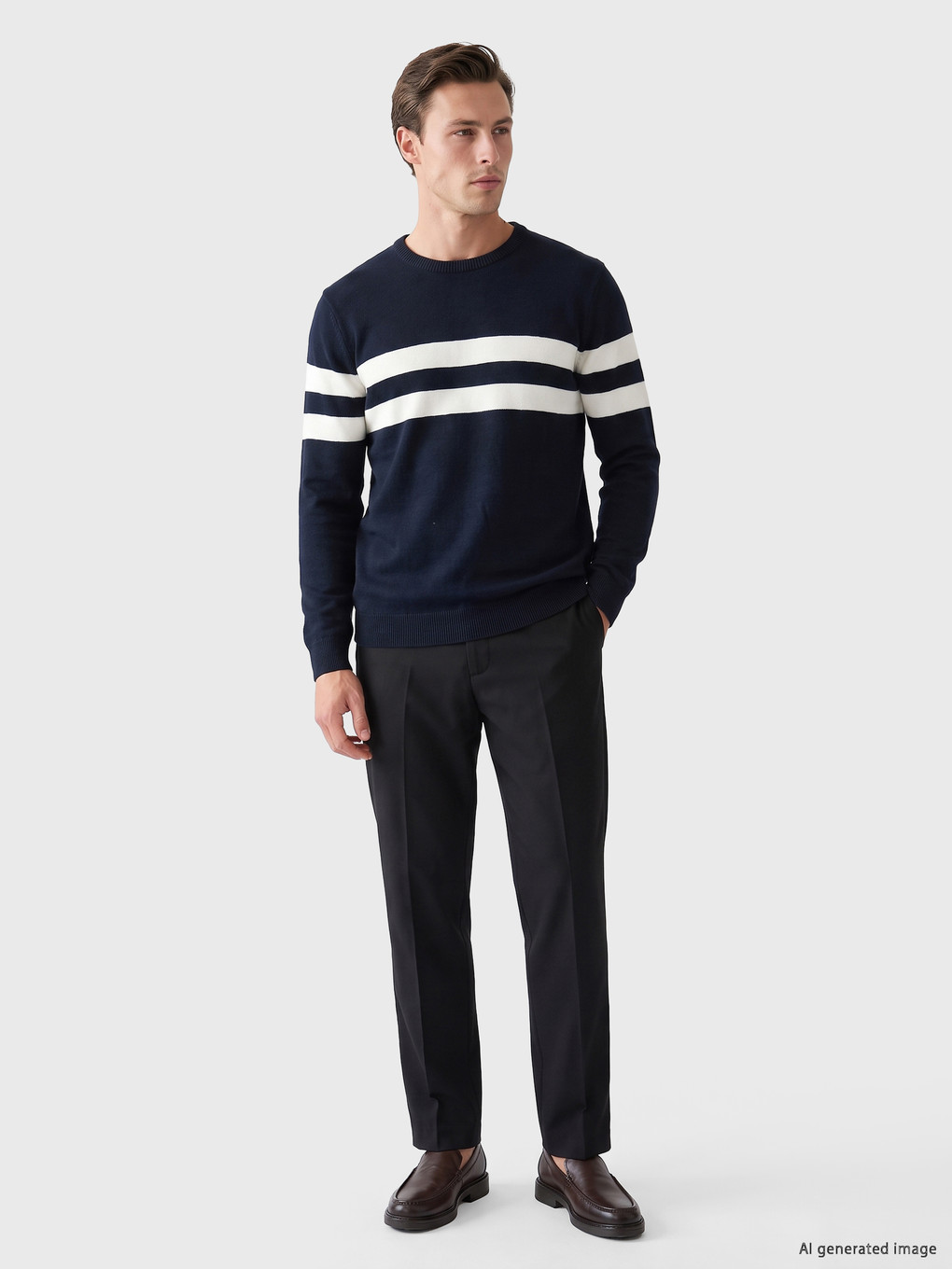 Man Navy Sweater-1