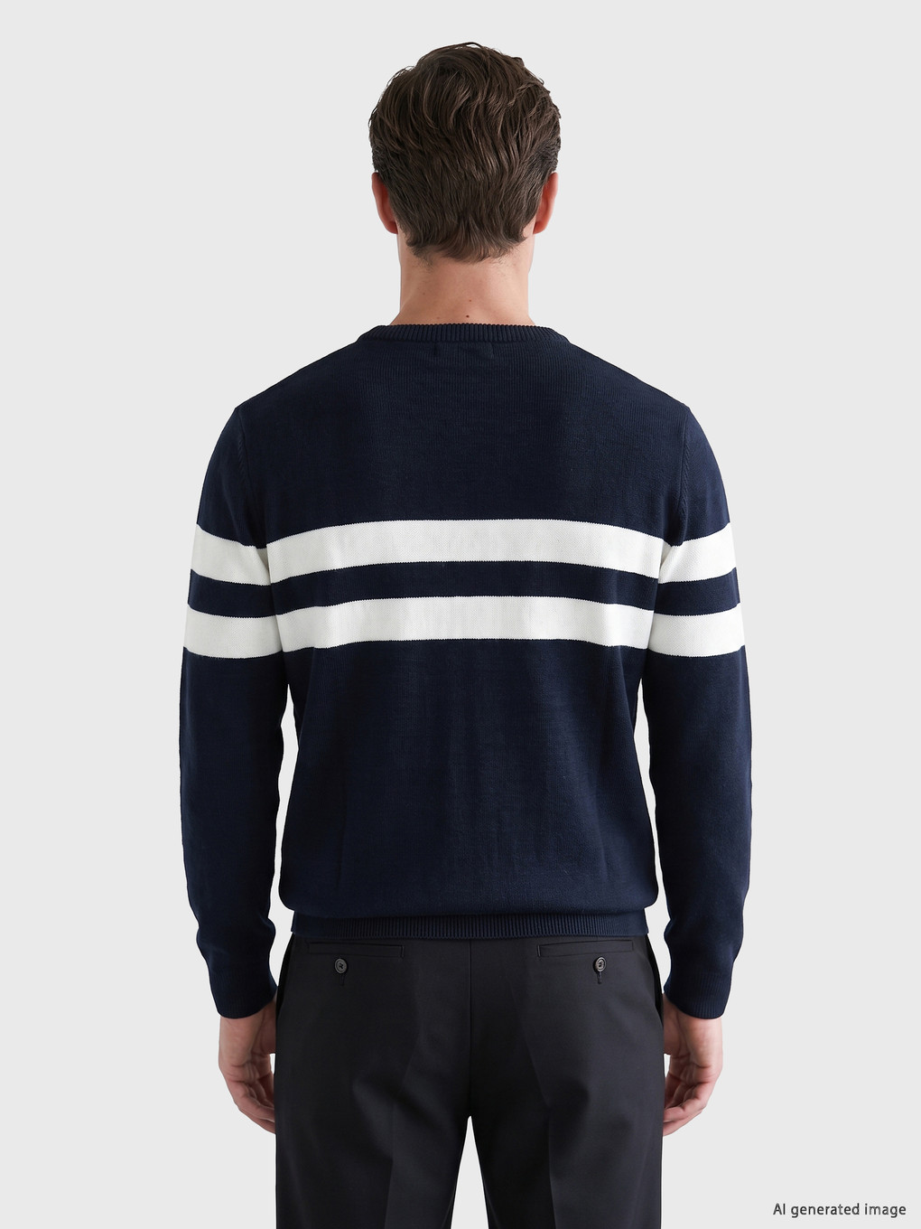 Man Navy Sweater-3