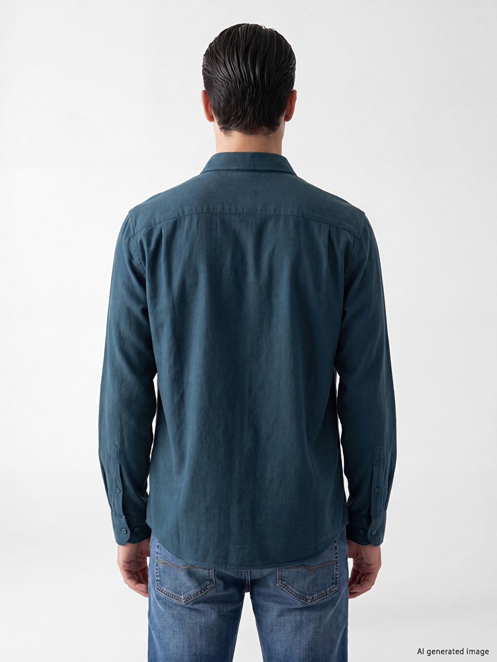 Man Green Shirt-2