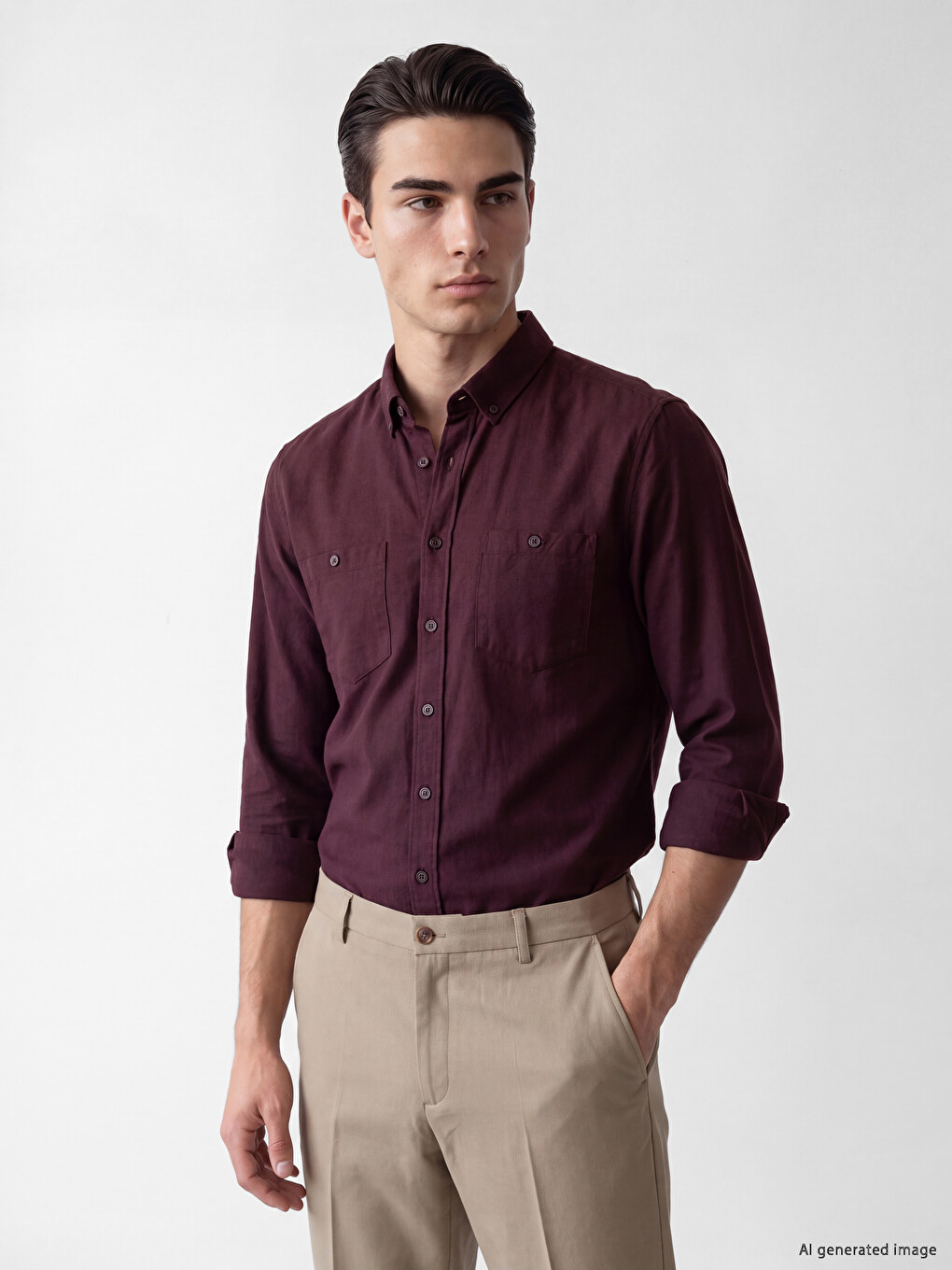 Man Red Shirt