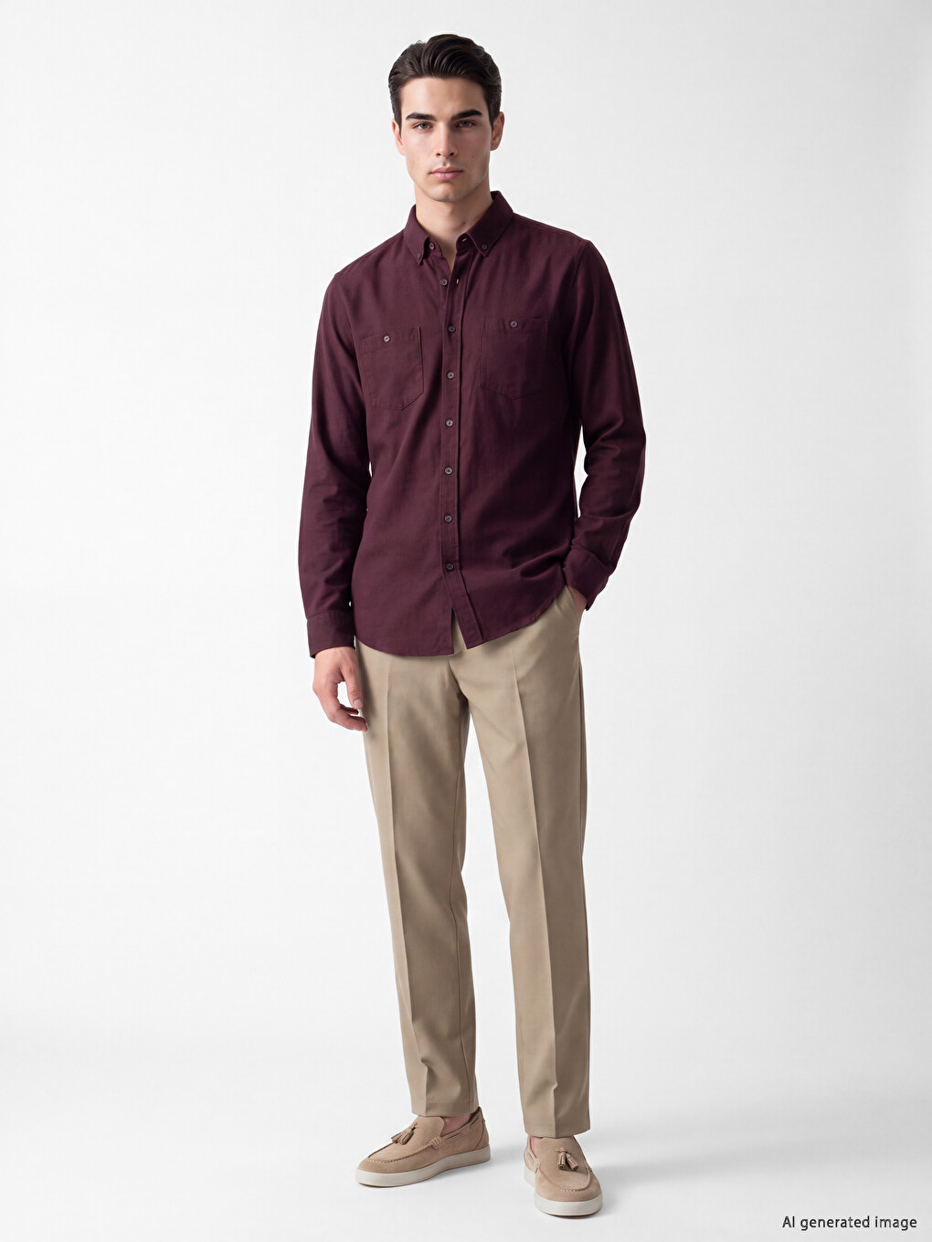 Man Red Shirt-1
