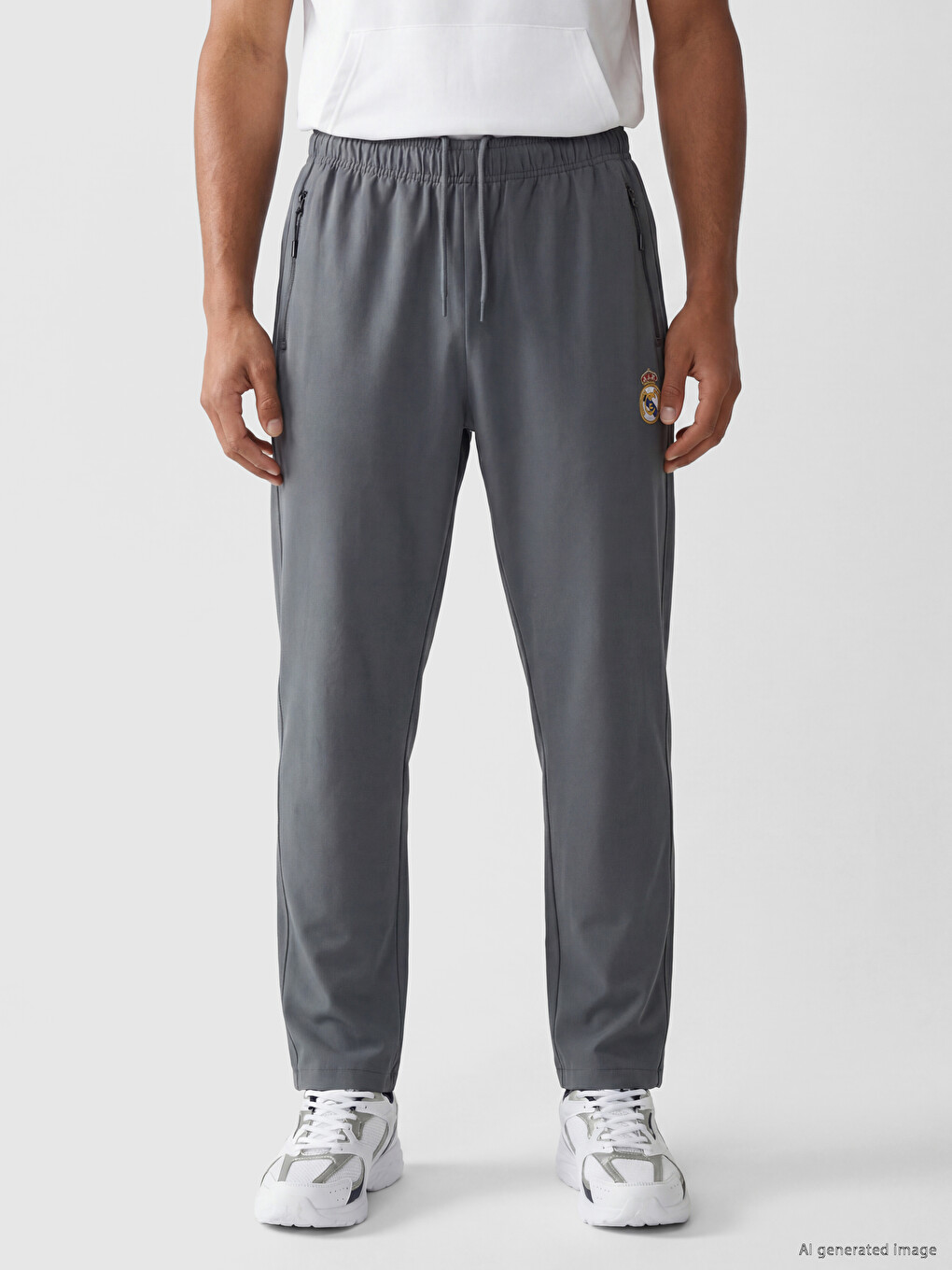 Loose Fit Real Madrid Licensed Men's Sweatpants-1