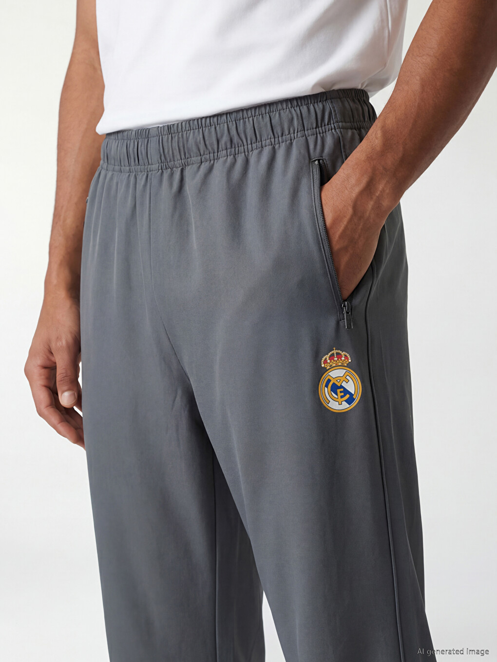 Loose Fit Real Madrid Licensed Men's Sweatpants-2