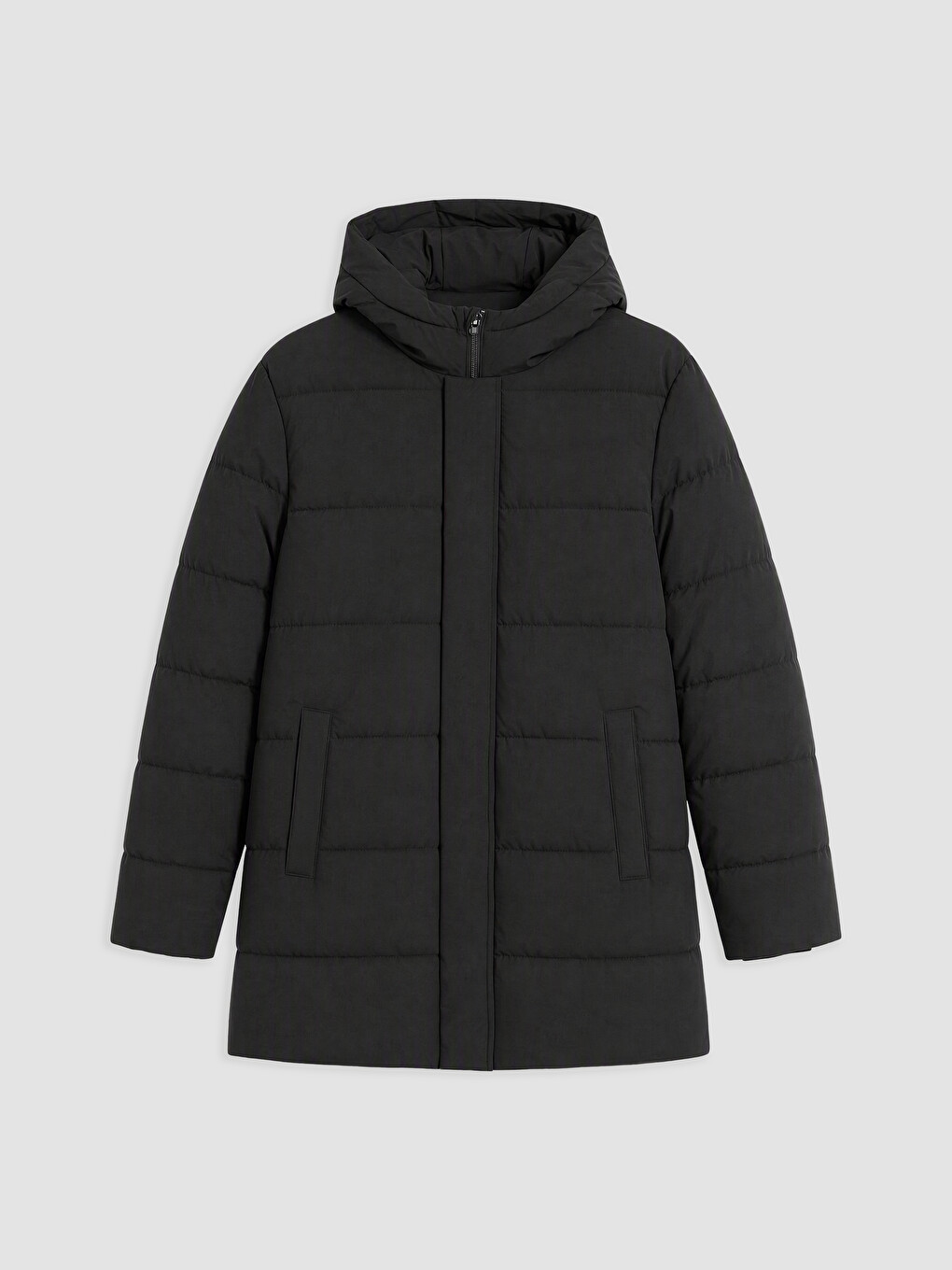Regular Fit Hooded Men's Puffer Coat-3