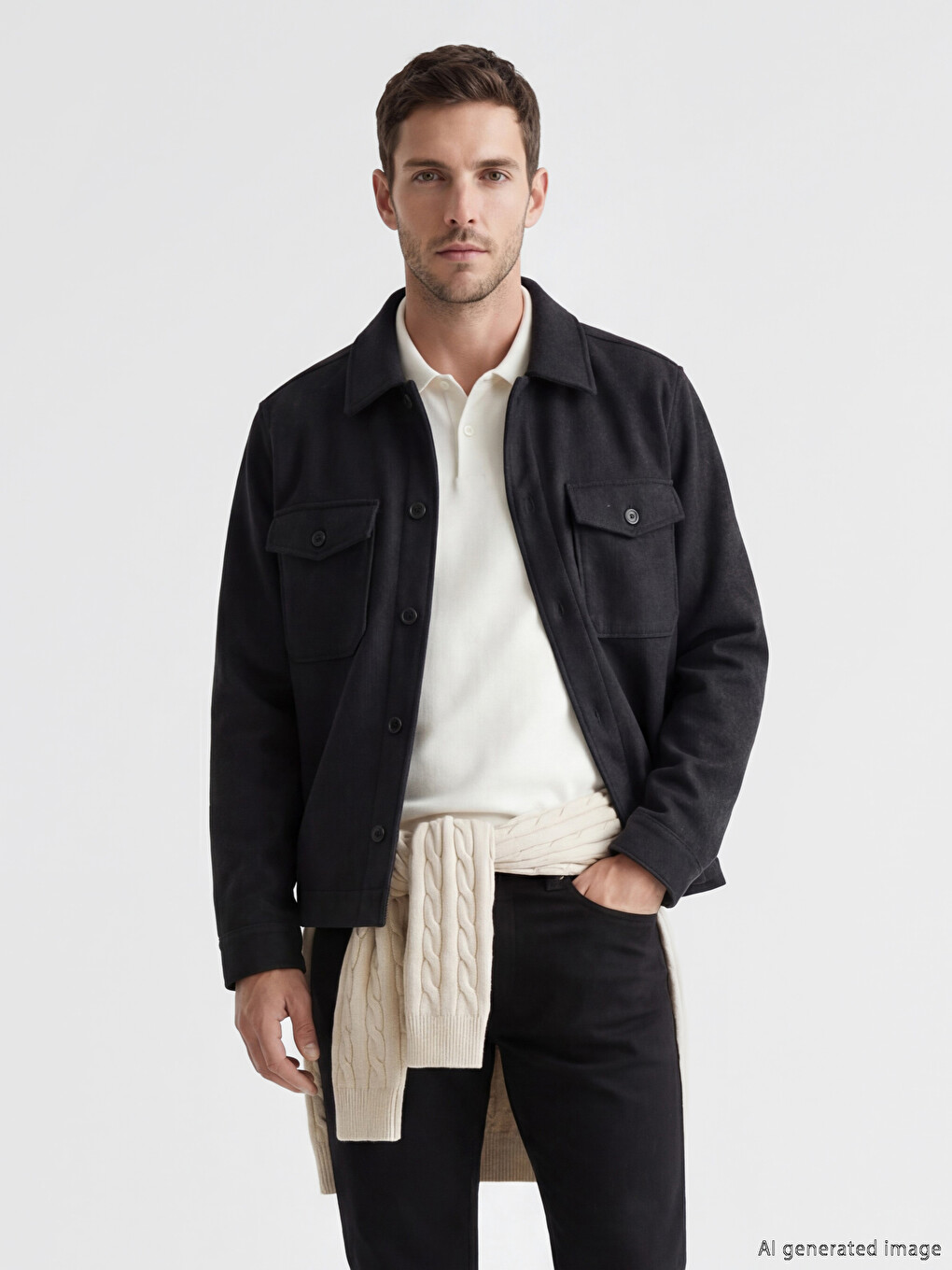 Regular Fit Men's Overshirt