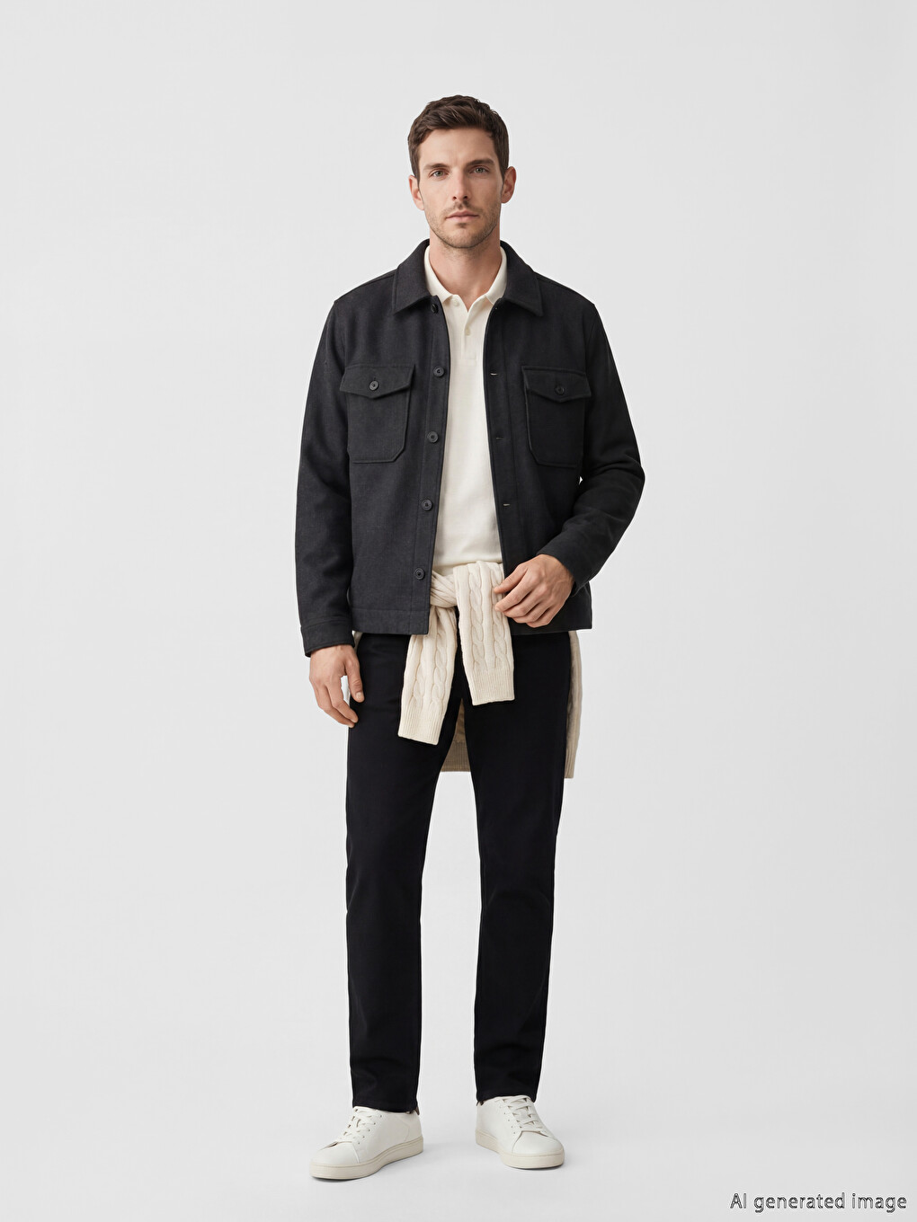 Regular Fit Men's Overshirt-1