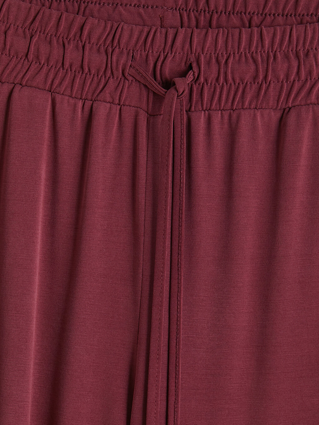 Bordo Bisiklet Yaka Kadın Pijama Takımı-8