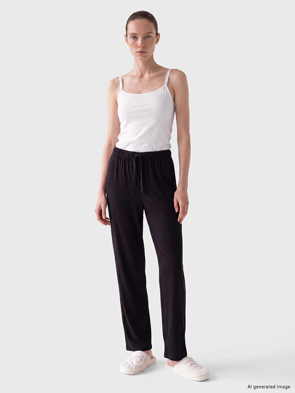 Square Neck Strappy Maternity Vest Top-1