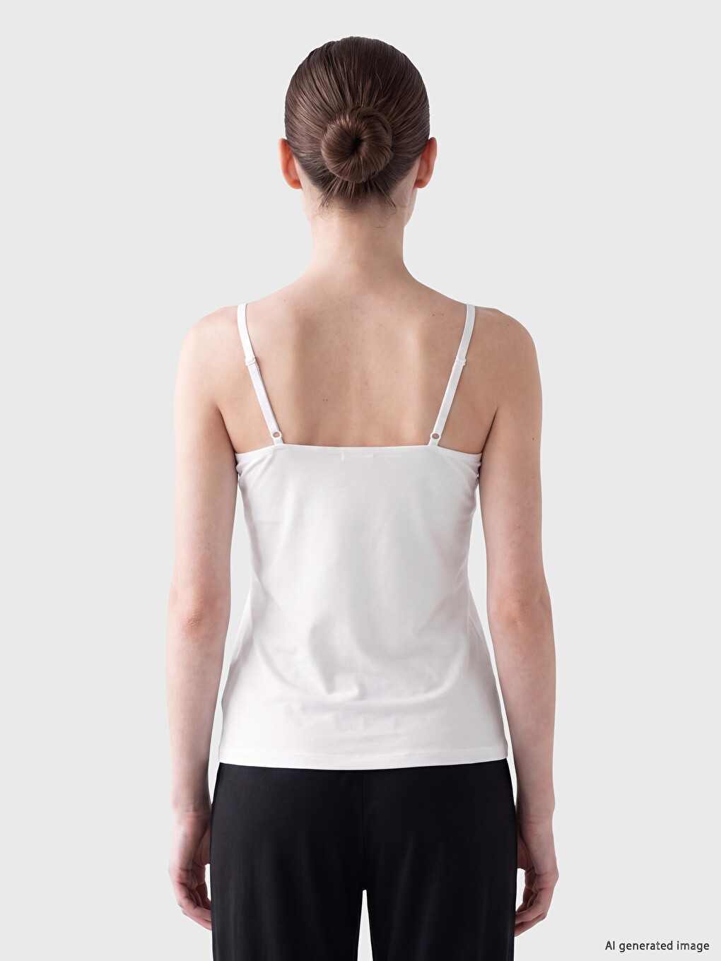 Square Neck Strappy Maternity Vest Top-3