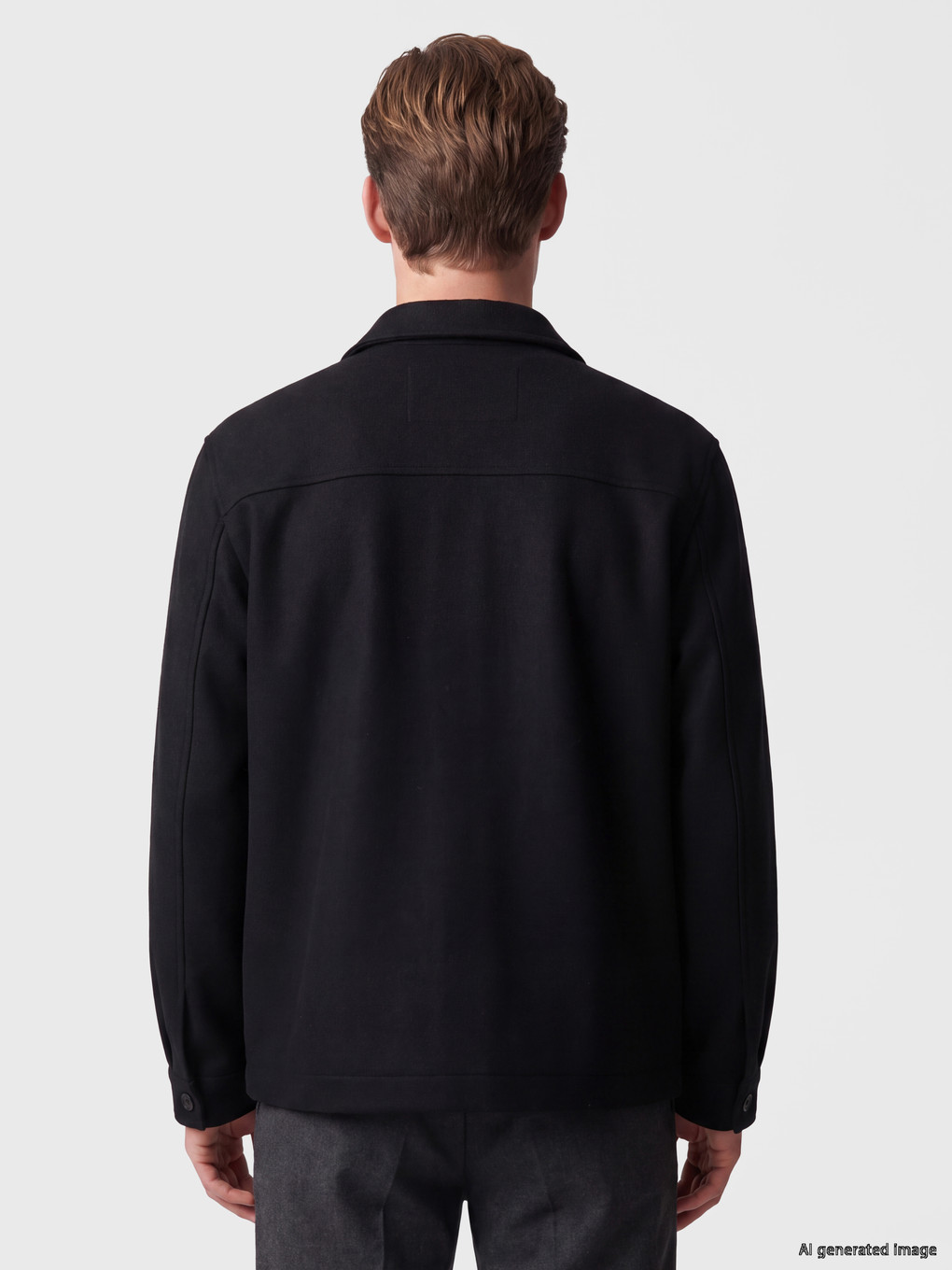 Regular Fit Herren Hemdjacke-3