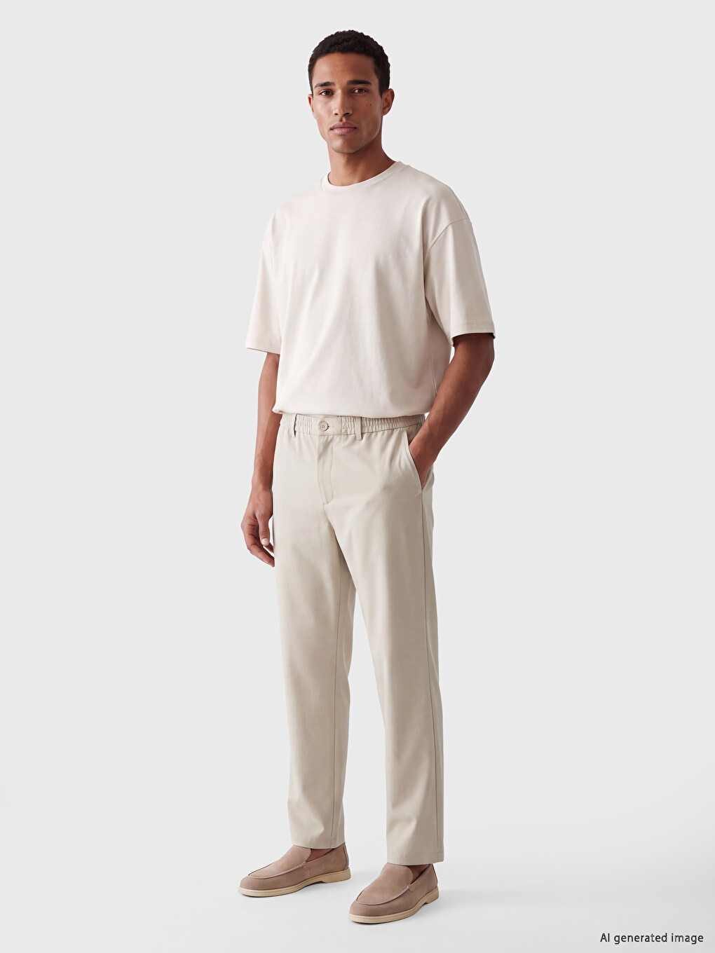 Boxy Fit Thick Fabric T-shirt /05-2
