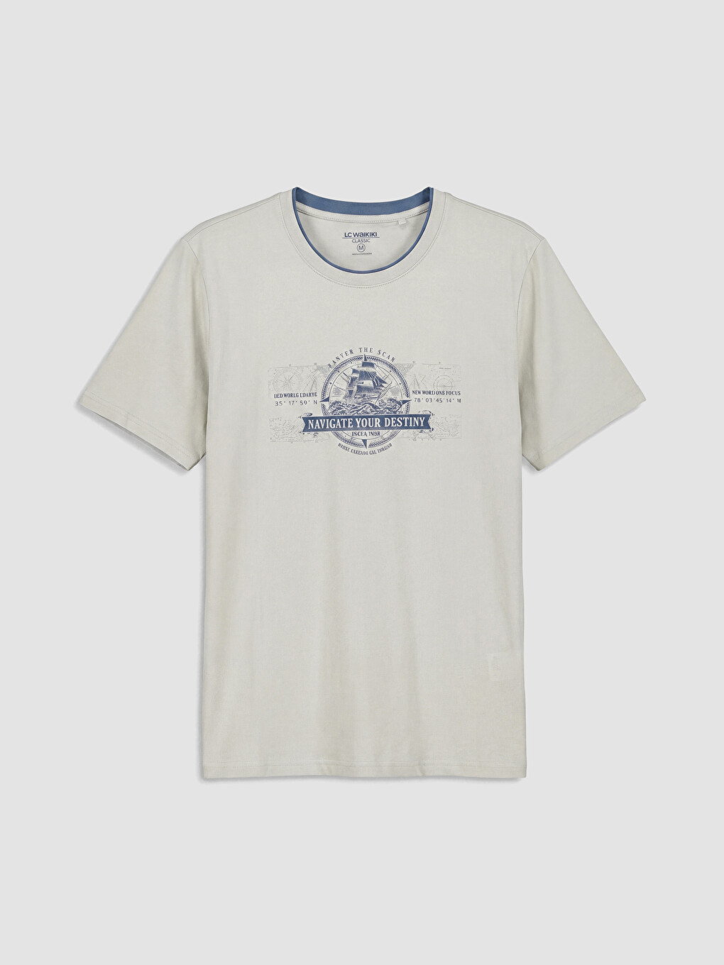 Crew Neck Printed Men's T-shirt-3