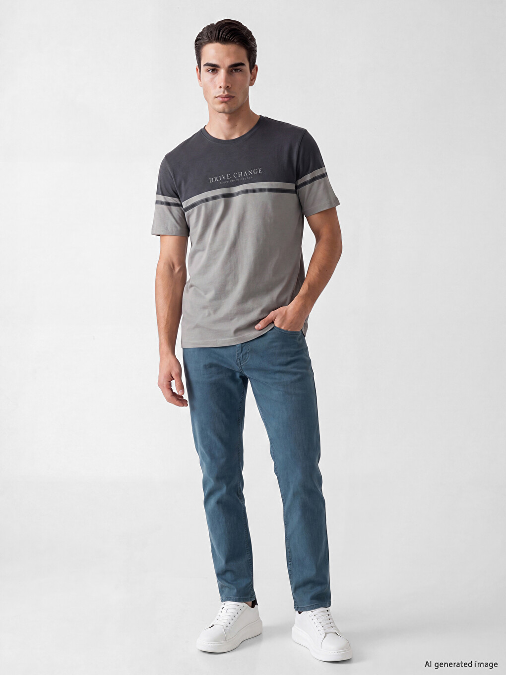 Crew Neck Jersey Men's T-shirt-1