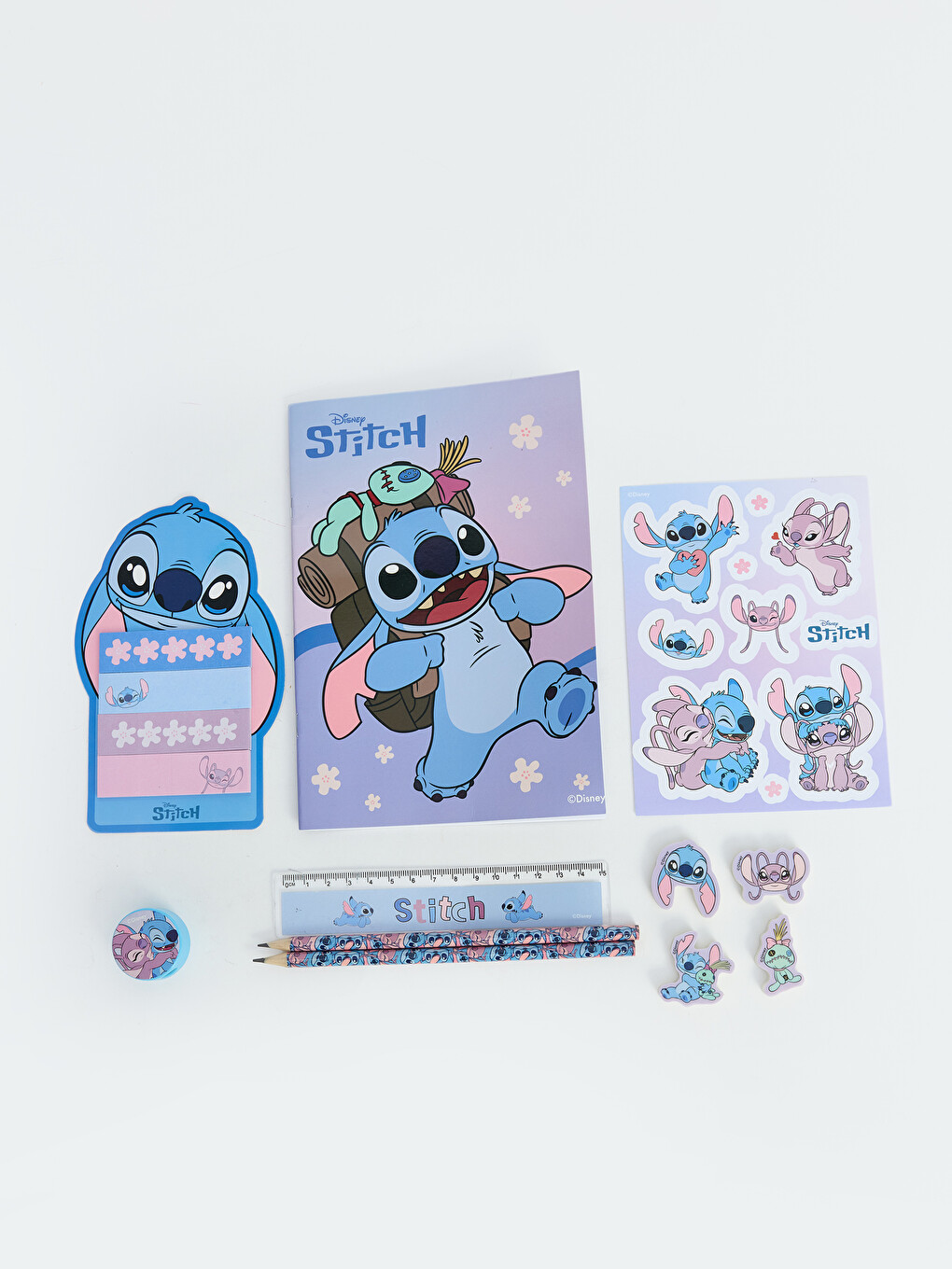 Stitch Printed Plush Stationery Set-1