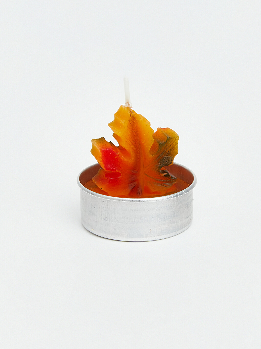 Leaf Shaped Decorative Tealight Candle 6-count-1