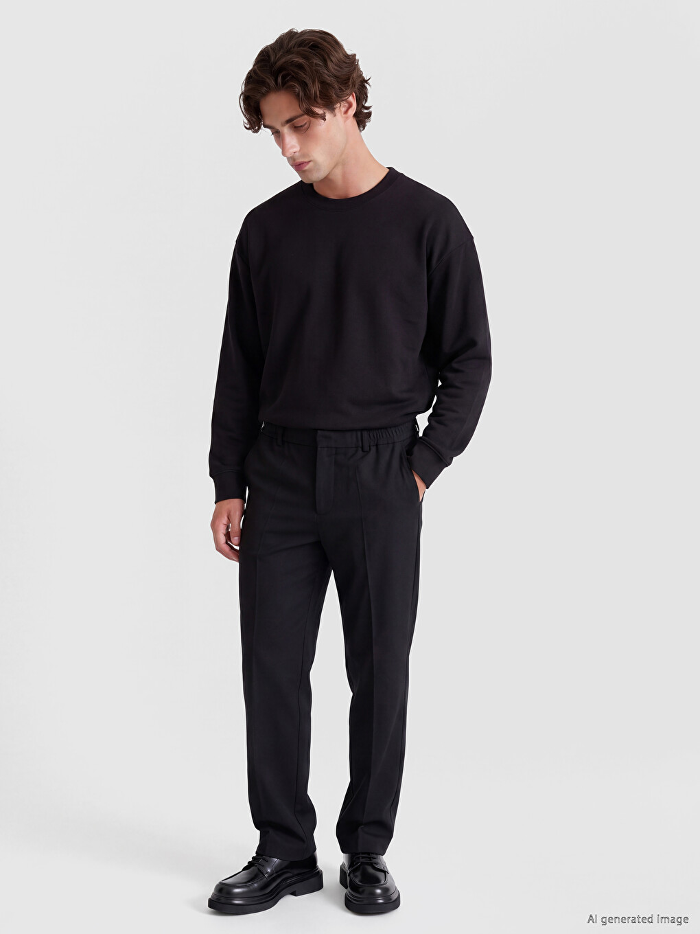 Crew Neck Men's Sweatshirt-1