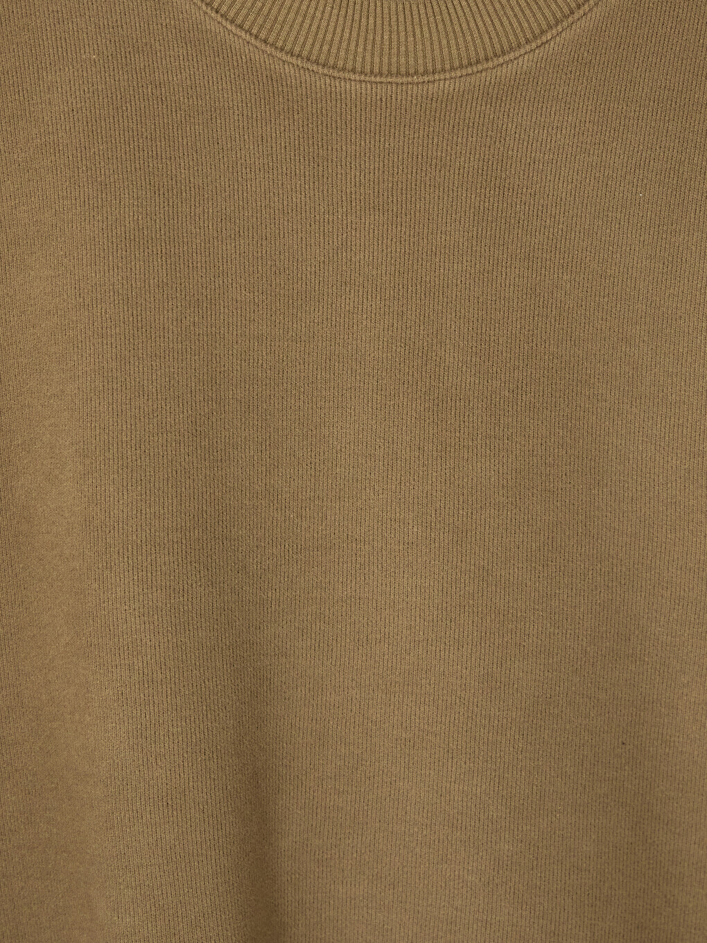 Kahverengi Bisiklet Yaka Erkek Sweatshirt-5